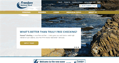 Desktop Screenshot of freedomnationalbank.com